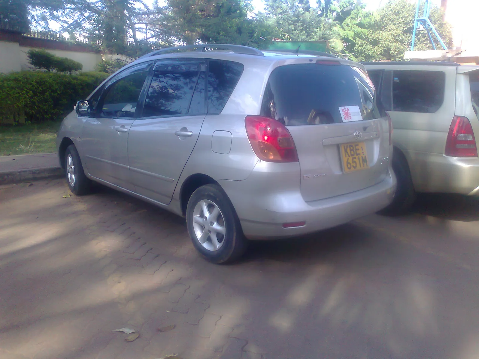 Vehicles parked at the Kilimani yard