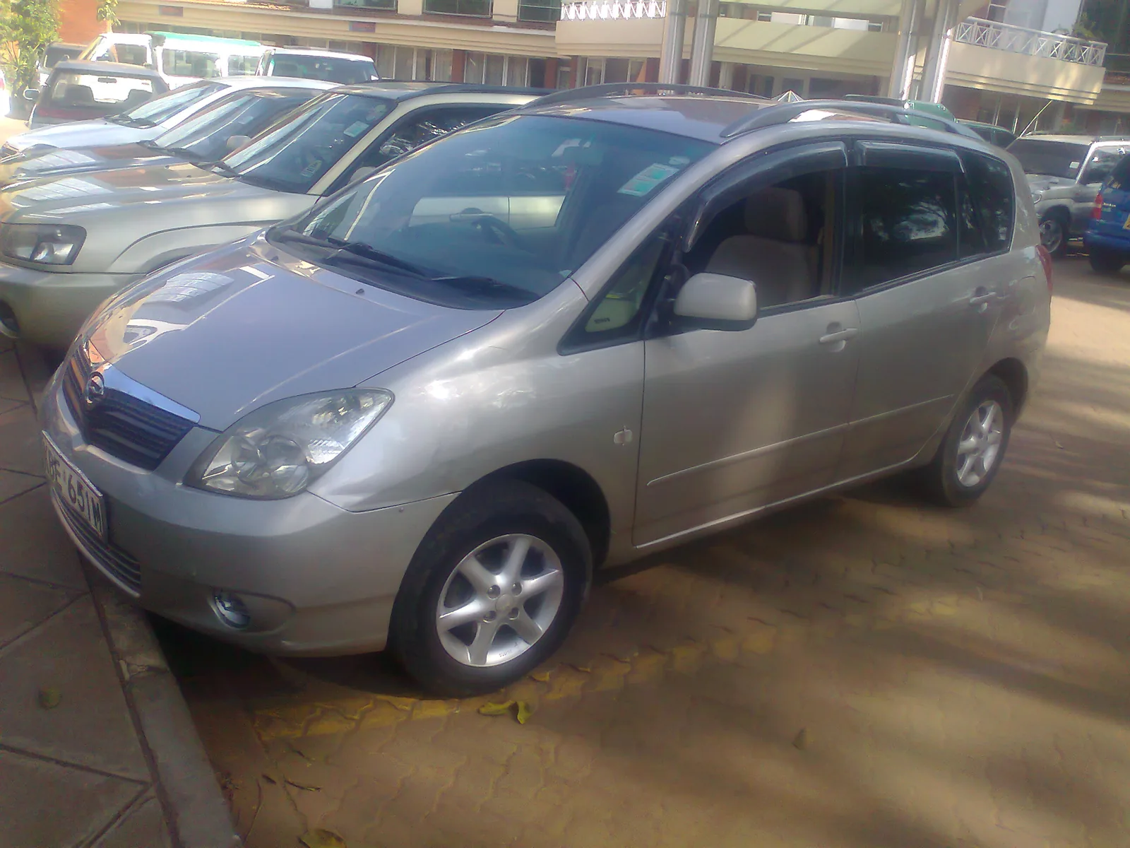 Silver Toyota Corolla Spacio