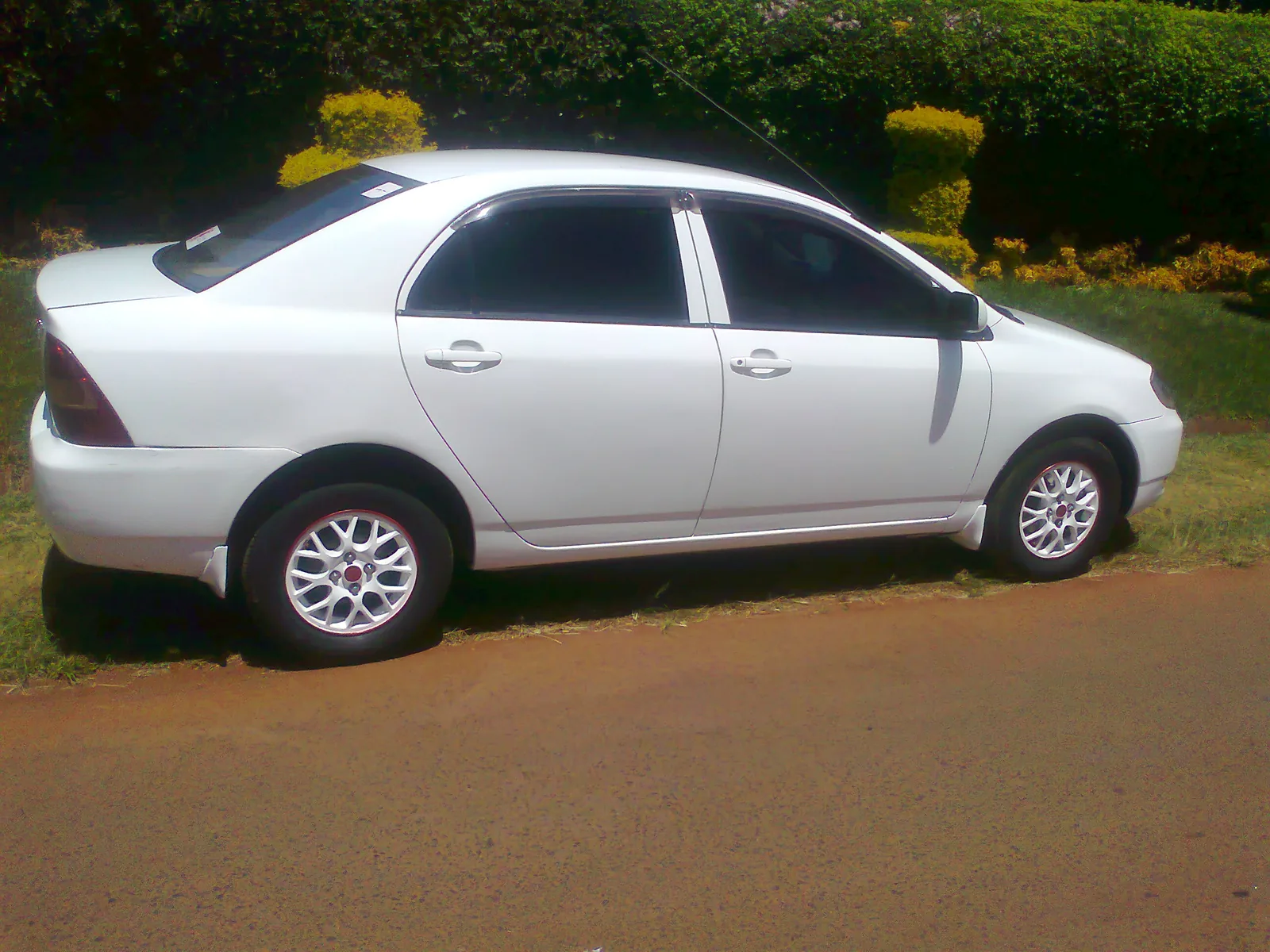 White Toyota Corolla used for private hire